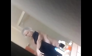 Spying on Big Tits Granny After Shower #2