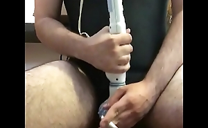 Moaning sissy dildo hurting ass